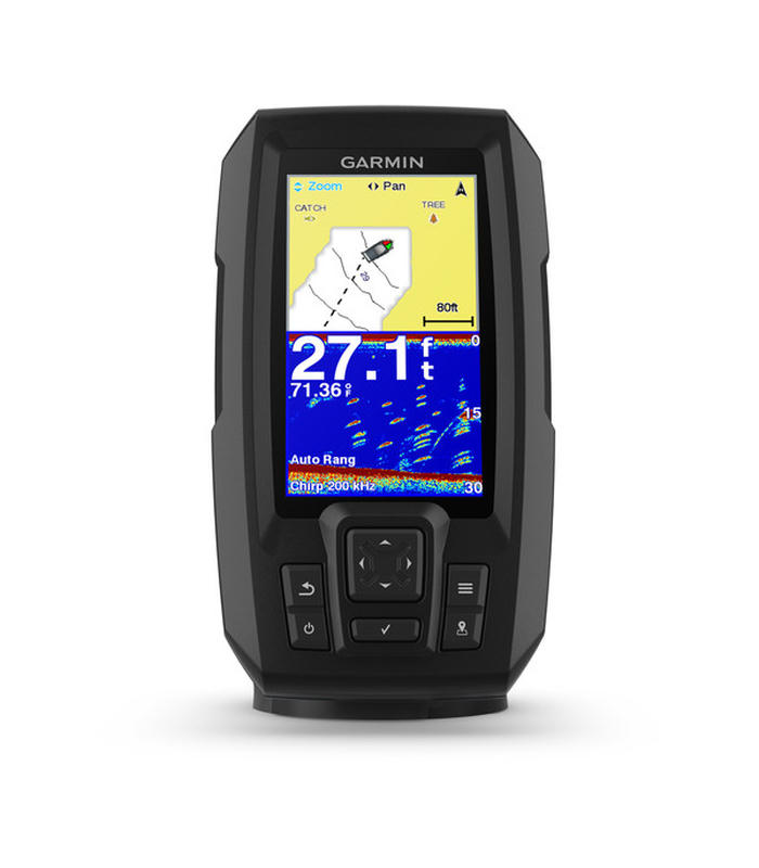 c5a98e9df0fc6766 Эхолот Garmin Striker Plus 4cv + Крепление Для Датчика + Аккумулятор 7ан12в + Зарядка От Сети 220в + Клеммы — изображение 1
